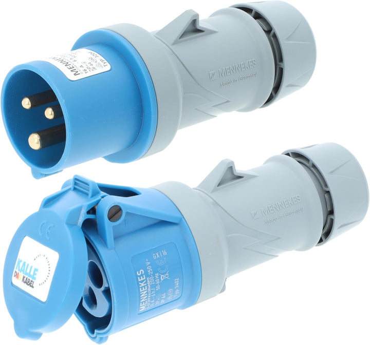 CEE-Gummiverlängerung H07RN-F 3G 1,5 mm² 20 m von KALLE DAS KABEL, 20 m