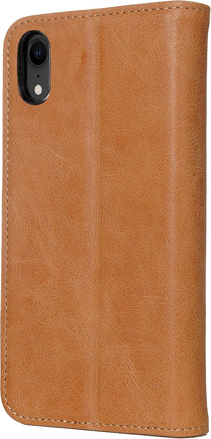 Porter Riley - Lederhülle kompatibel mit iPhone XR. Premium Echtleder Standhülle/Cover/Brieftasche m