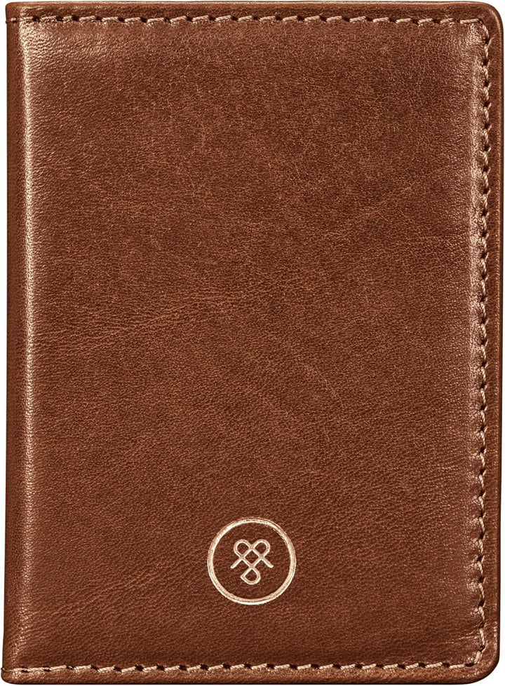 Maxwell Scott - Personalisierte Luxuriöses Leder-Reise-Kartenhalter für Männer mit Ausweisfach - Han