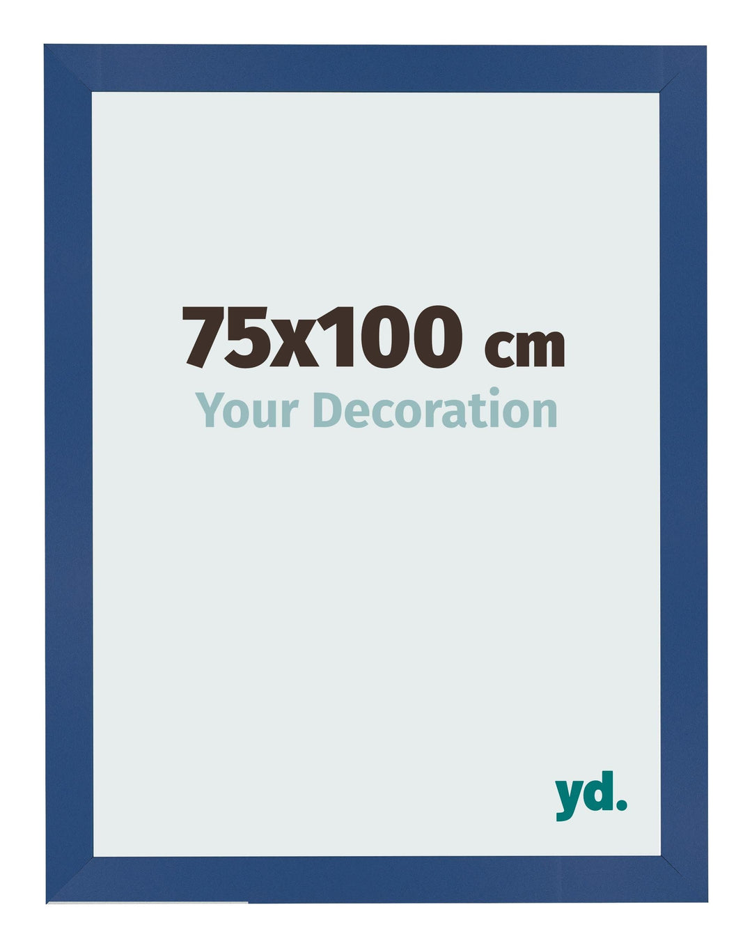yd. Your Decoration - Bilderrahmen 75x100 cm - Dunkelblau - Bilderrahmen aus MDF mit Acrylglas - Ant