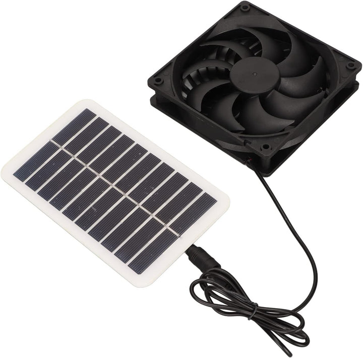 Haofy 15W Wasserdichtes Solarpanel-Lüfter-Kit, Solar-Ventilator-Abluftventilator für Gewächshaus, Da