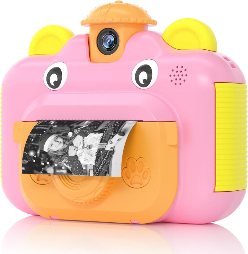 BITIWEND Kinderkamera, Print Kamera für Kinder, 1080P HD Videokamera mit 2,4 Zoll Screen, Sofortbild