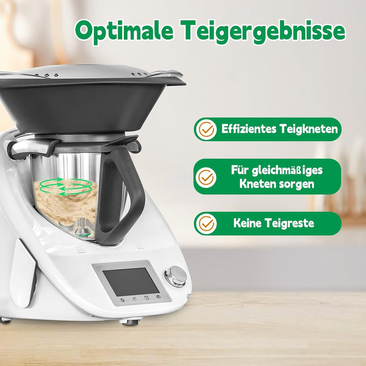 Teigmesser für Thermomix TM6, TM5, Edelstahl Teigmischmesser, Kein Teig-Rückstand und Schmutzkontami