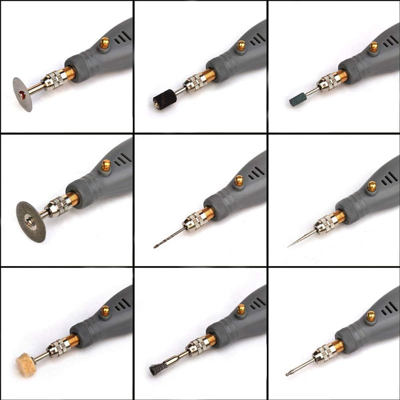 Mini Rotationswerkzeug USB-Akku-Rotationsbohrer mit variabler Geschwindigkeit, Mehrzweckschleifmasch