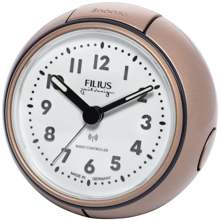 Filius 0544-18 Funk-Wecker Roségold-Metallic