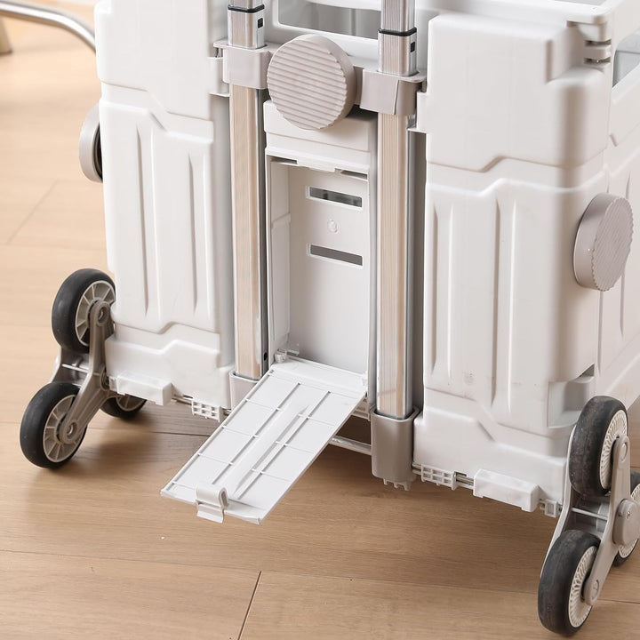 PUCHIKA Einkaufstrolley Treppensteiger klappbar, Einkaufswagen Trolley, Einkaufstrolley mit Deckel,