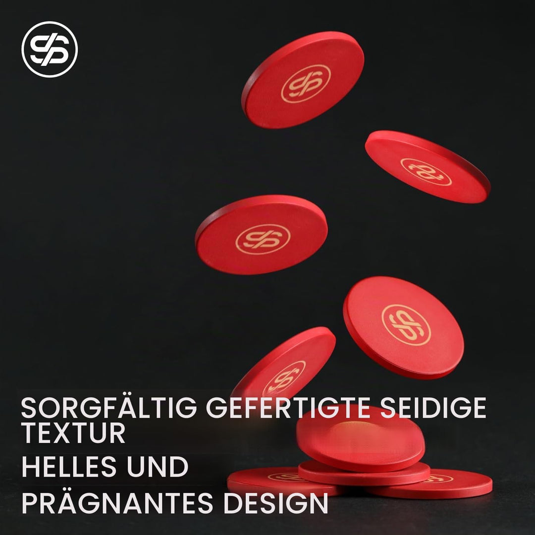 SLOWPLAY Godel Ceramic Poker-Chipsatz, 300 STK [ohne Werte], 43mm&amp; 12g pro Chip | Verfügt über einen