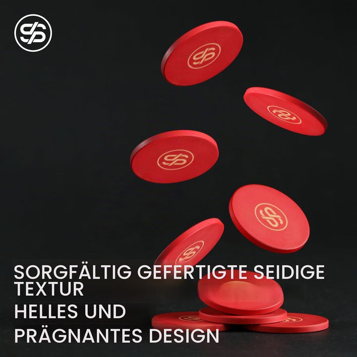 SLOWPLAY Godel Ceramic Poker-Chipsatz, 300 STK [ohne Werte], 43mm&amp; 12g pro Chip | Verfügt über einen