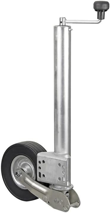 Stützrad Anhänger,Stützräder 500KG Stützlast,Automatik Stützrad 60mm Klappbar,Anhänger Trailer Rad 2