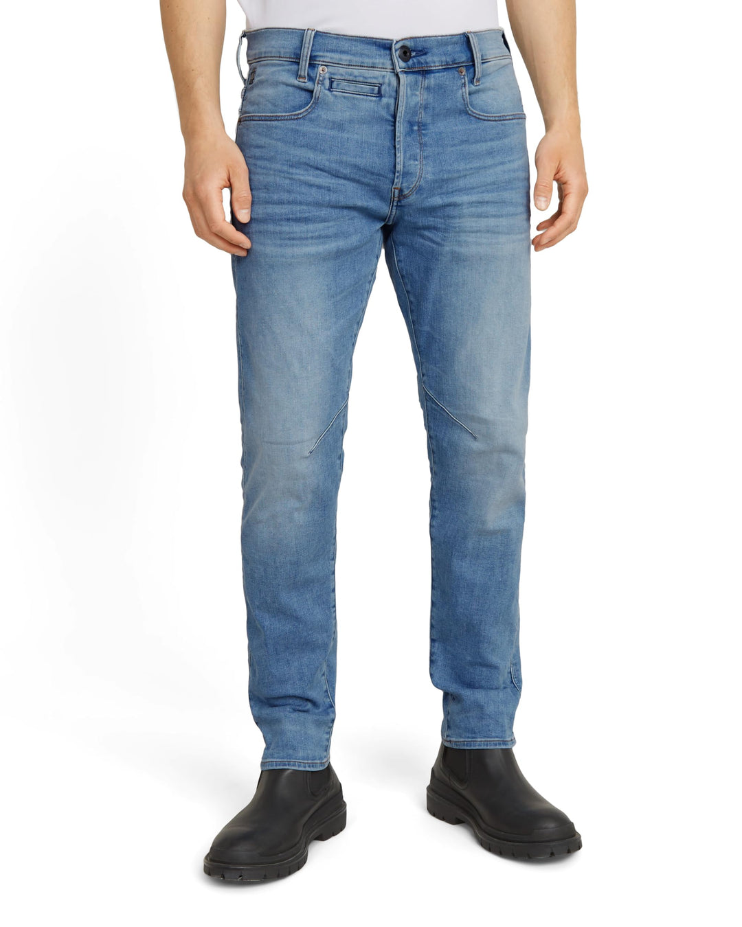 G-STAR Herren D-Staq 3D Slim Jeans 26W / 30L Blau (Lt Indigo Aged D06761-8968-8436), 26W / 30L Blau