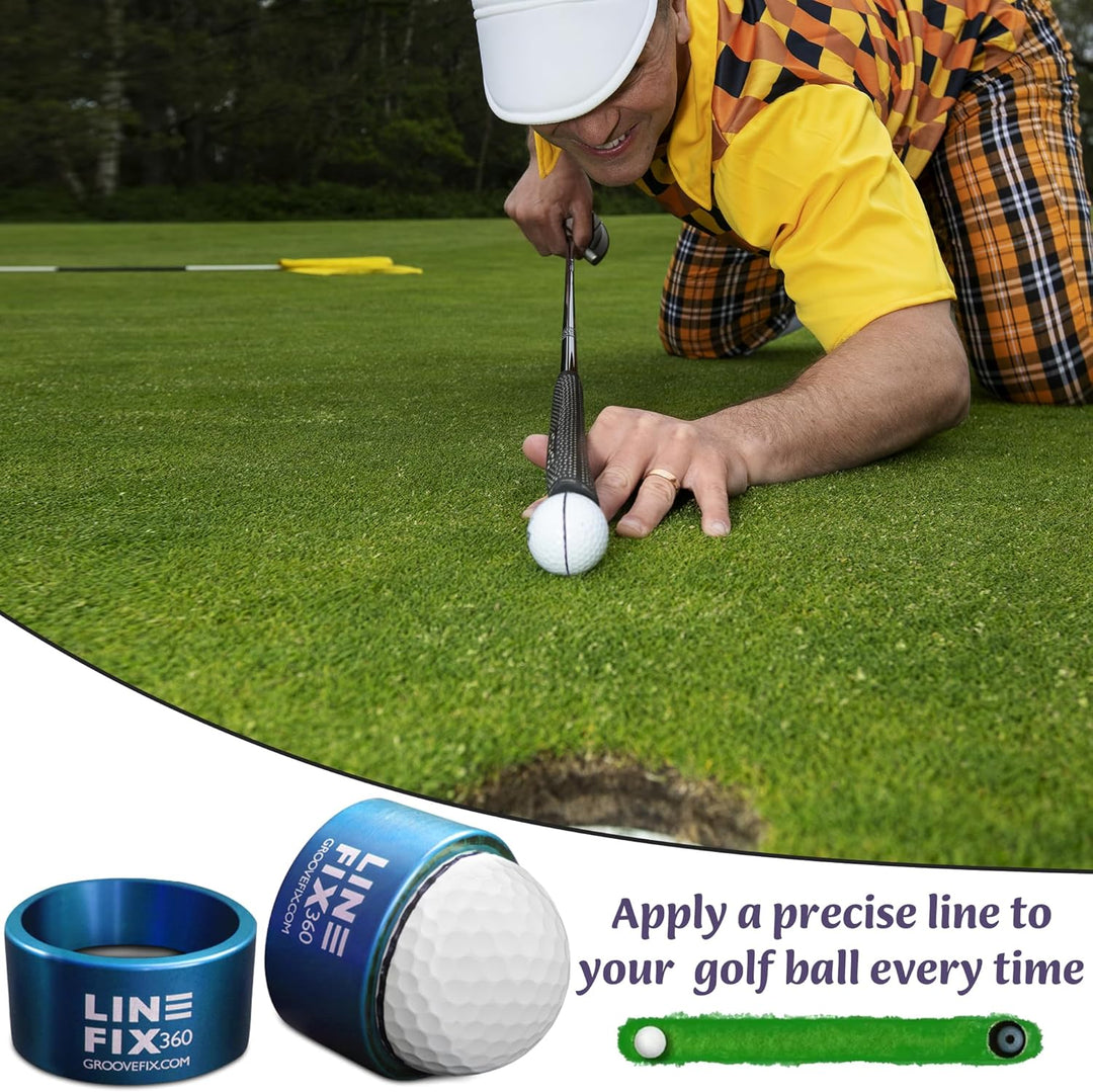GrooveFix LineFix360 - Ball line Marker Blau, Blau