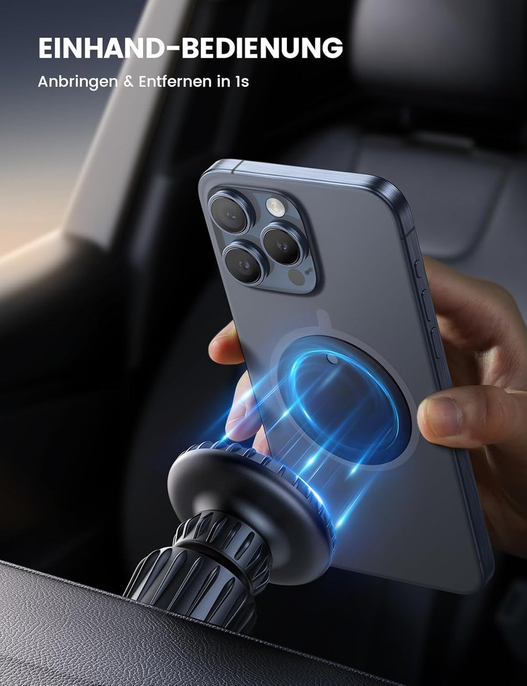 Lamicall Handyhalterung Auto Magnet, Handyhalter fürs Auto - 2026 Universal Lüftung KFZ Handy Autoha