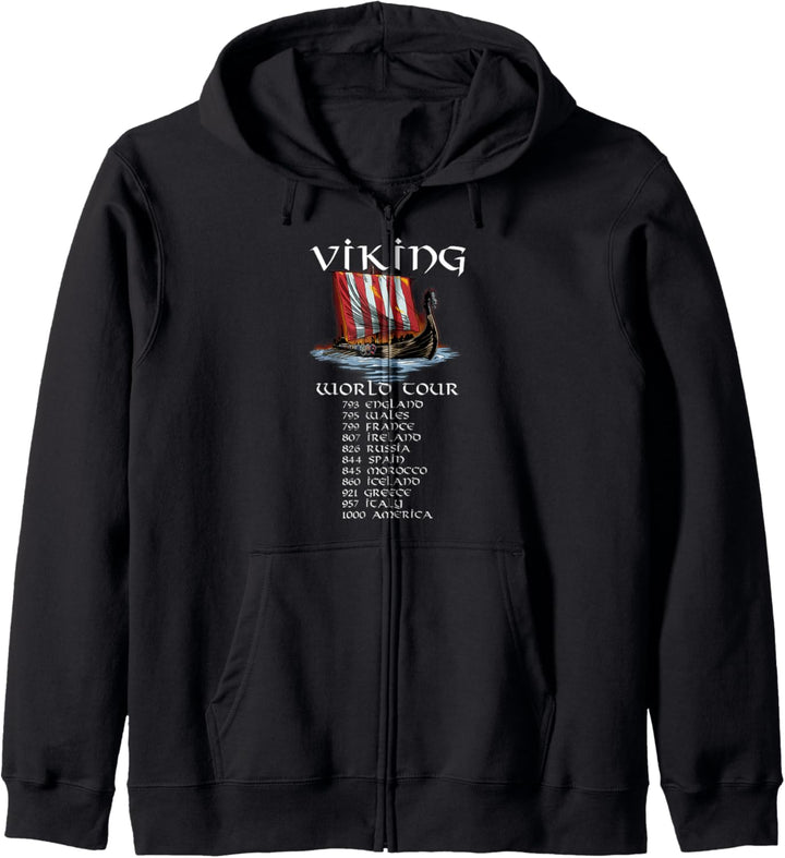 Viking World Tour - Norse Longship - Nordic Maritime History Kapuzenjacke