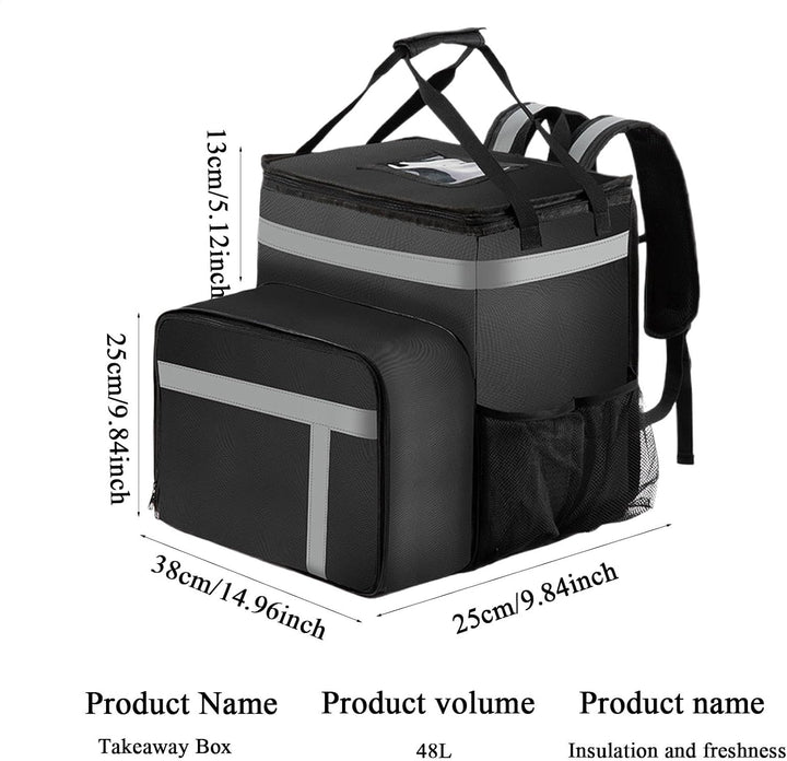 Isolierter thermischer Rucksack, isolierter Picknick -Rucksack Leichte | Hochleistungs -Lunch -Koffe