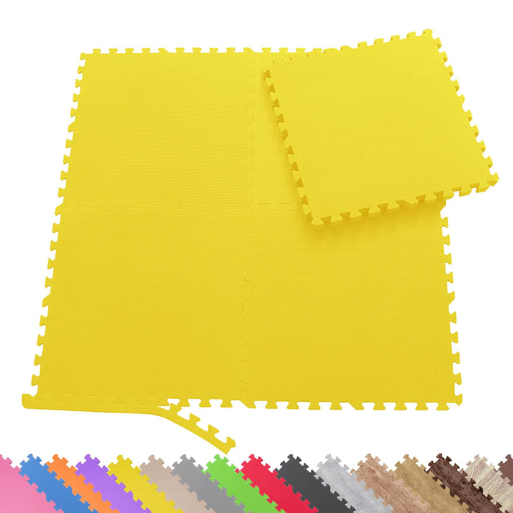 Sporttrend 24® 16 Schutzmatten + 32 Randstücke Set Farbwahl 60x60x1cm | 5,76qm | Bodenschutzmatte Un