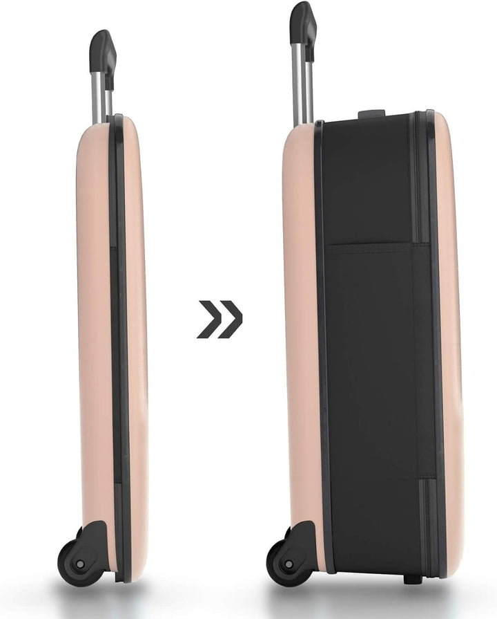 Rollink - Vega II Stabiler Reisekoffer, Trolley - Das platzsparende Original mit innovativer Falttec