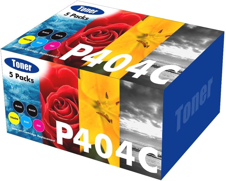 5er-Pack Kompatibel CLT-P404C P404C CLT-K404S Multipack Schwarz Toner für Samsung C480W Xpress SL C4