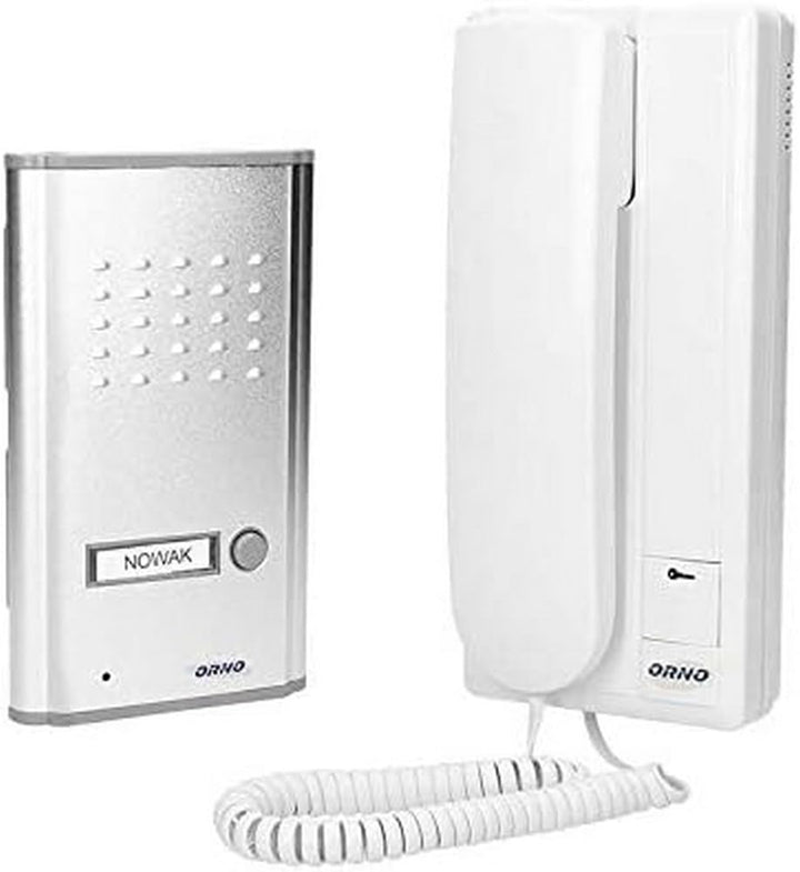 ORNO Fossa Gegensprechanlage 1 Einfamilienhaus für Unterputz 2-Draht 230 V AC Nachname Hintergrundbe