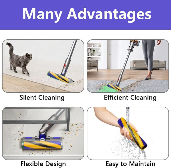 V12 Slim Elektrische Bürste Für Dyson V12 Detect Slim/Digital Slim LED-Leuchten Ersatzteile,Elektris
