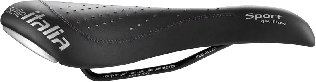Selle Italia Sattel Sport Gel Flow Fec-Streben Schwarz, Schwarz
