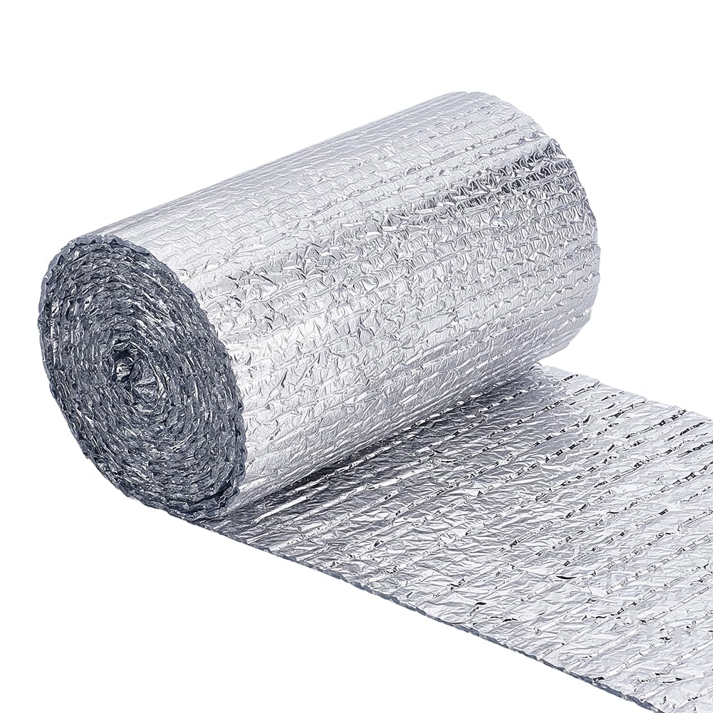 BENECREAT 5mx40cm Reflektierende Isolationsrolle 3mm Dicke Doppelblasenfolie Isolierband Blasenisola