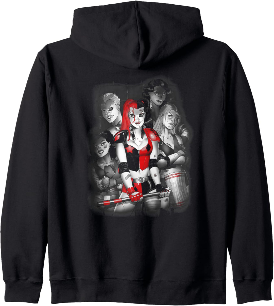 Harley Quinn Bad Gals Black & White Kapuzenjacke