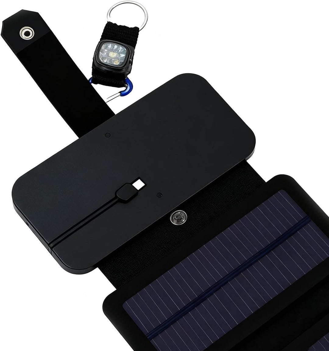 Solar-Ladegerät, wasserdichtes Solarpanel zum Aufladen, faltbares USB-Handy-Ladegerät, für Zuhause,