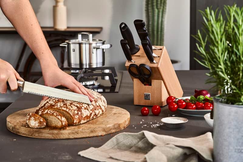 ZWILLING,1001587,Brotmesser, AA8Klingenlänge: 20cm, Klingenblatt mitWellenschliff, Rostfreier Spezia