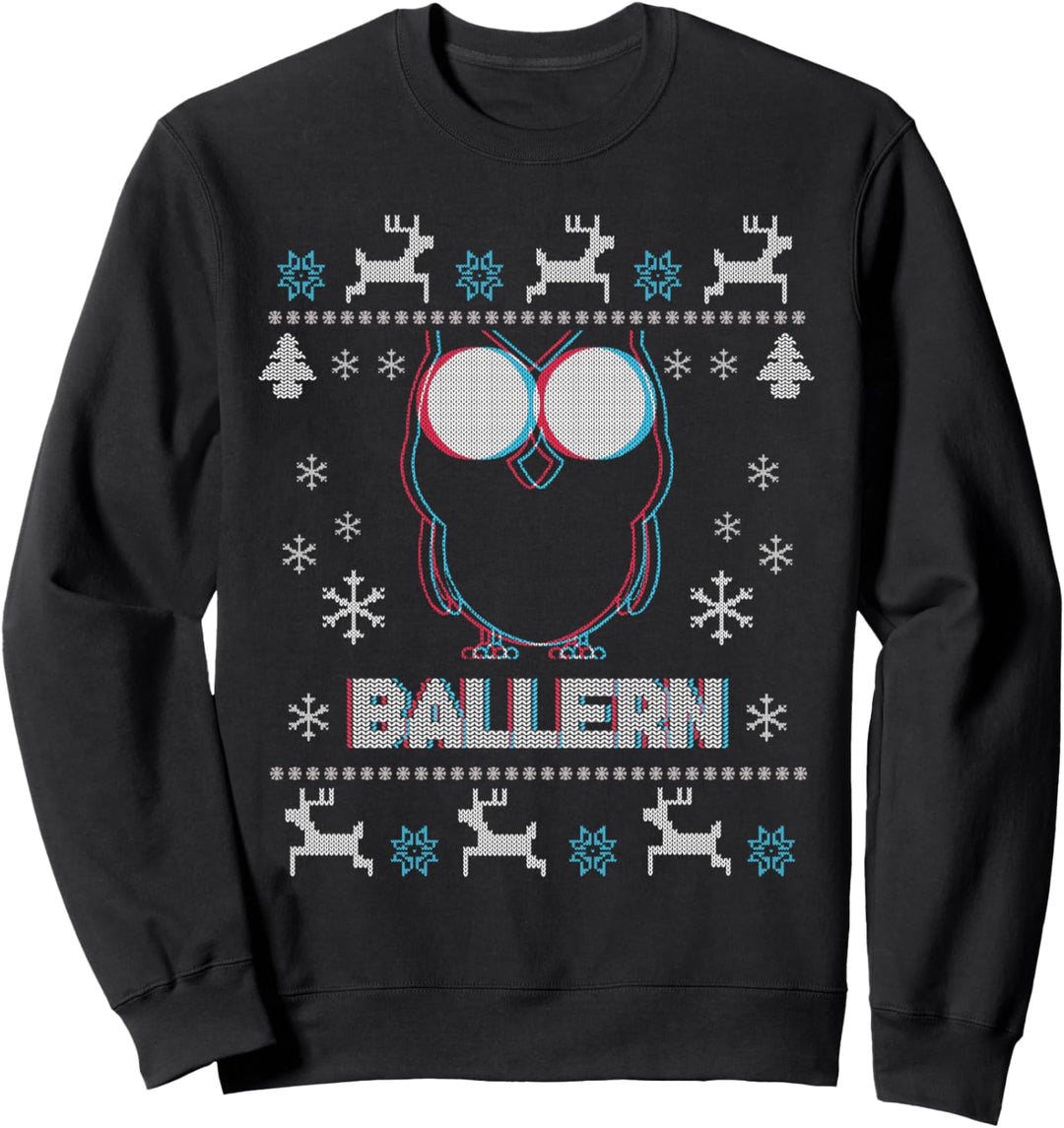 Ballern Rave Eule Ugly Christmas Sweater Geschenk Sweatshirt