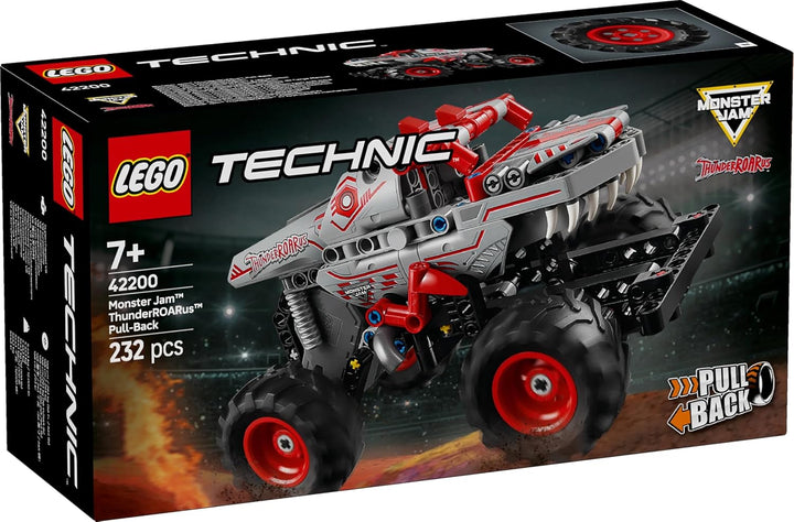 LEGO Technic Monster Jam ThunderROARus, Spielzeug-Monstertruck mit Rückziehfunktion, Bauspielzeug fü