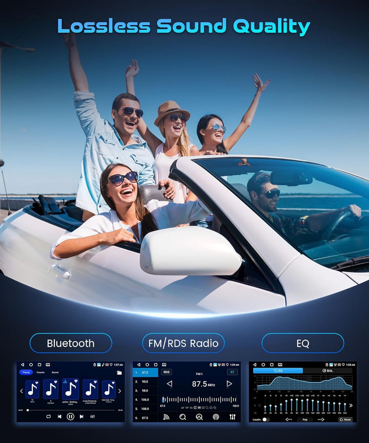 Rimoody 4G+128G Android Autoradio für FIAT Fiorino/Qubo/Citroen Nemo/Peugeot Bipper, 7 Zoll IPS Radi