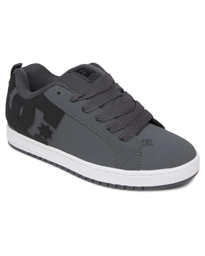 DC Shoes Herren Court Graffik Sneaker 38 EU Dk Grey Black White, 38 EU Dk Grey Black White
