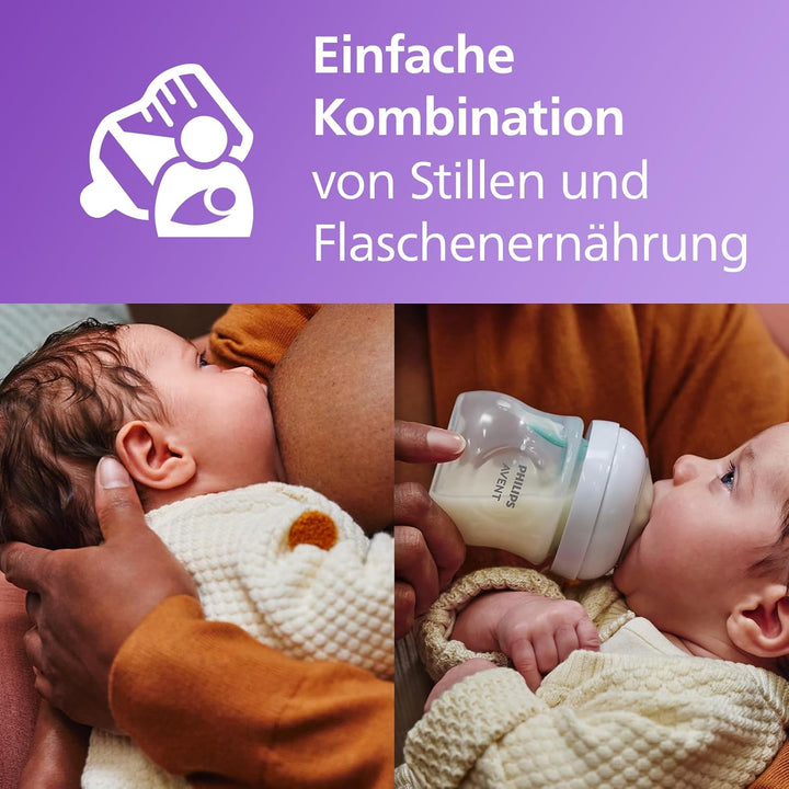 AVENT Natural Response Geschenkset für Babys: 2x Natural Response Flaschen mit AirFree Ventil 260 ml