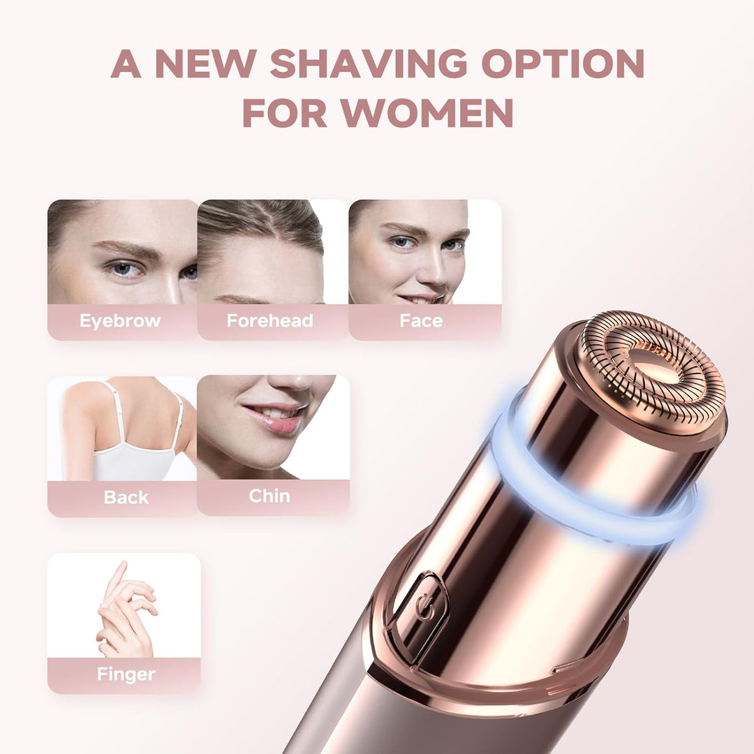Gurelax Gesichtshaarentferner, Körperhaartrimmer für Frauen (2025 Luxus 2 in 1), sanft und schnell,