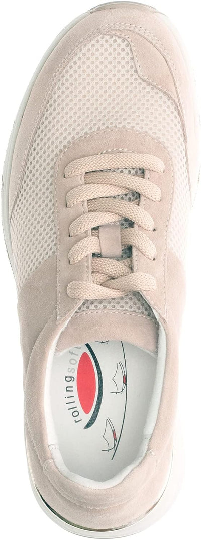 Gabor Damen Low-Top Sneaker, Frauen Halbschuhe,Wechselfussbett 36 EU Beige Oasi, 36 EU Beige Oasi