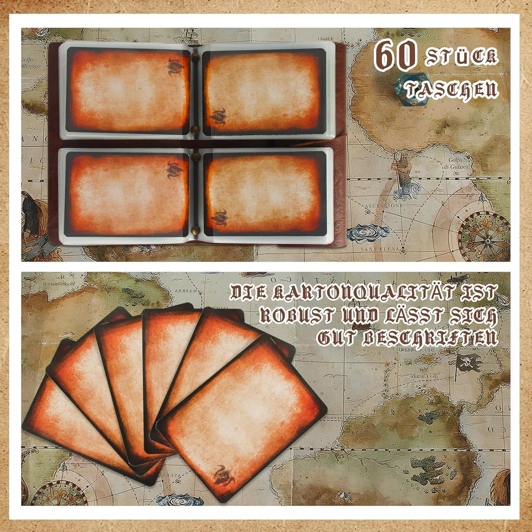 Zauberspruch-Kartenhalter für DnD/RPG, Taschen-Zauberbuch und Referenzkartenhalter, Foliant of Recol