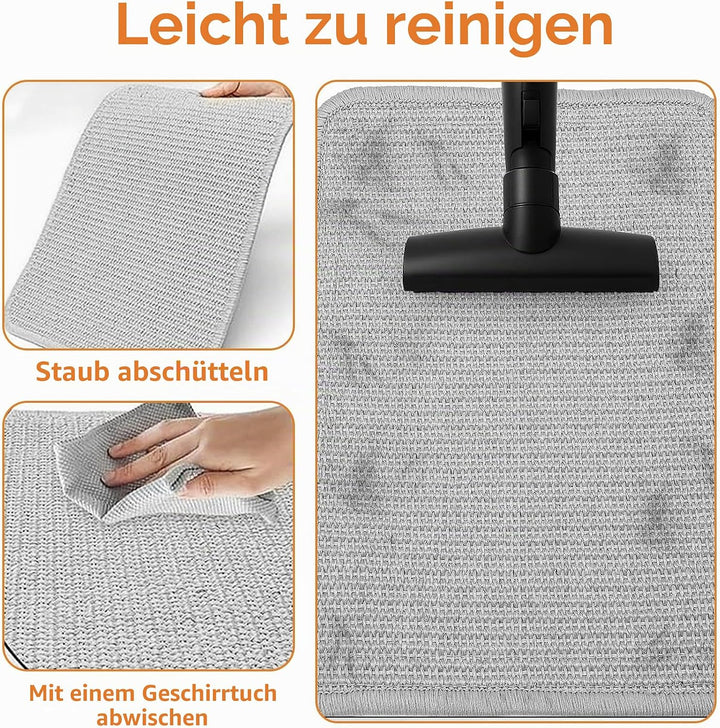 2 Stück Kratzmatte für Kaninchen, Wiederverwendbar Kratzteppich Katze Kratzbrett rutschfest Sisal-Kr