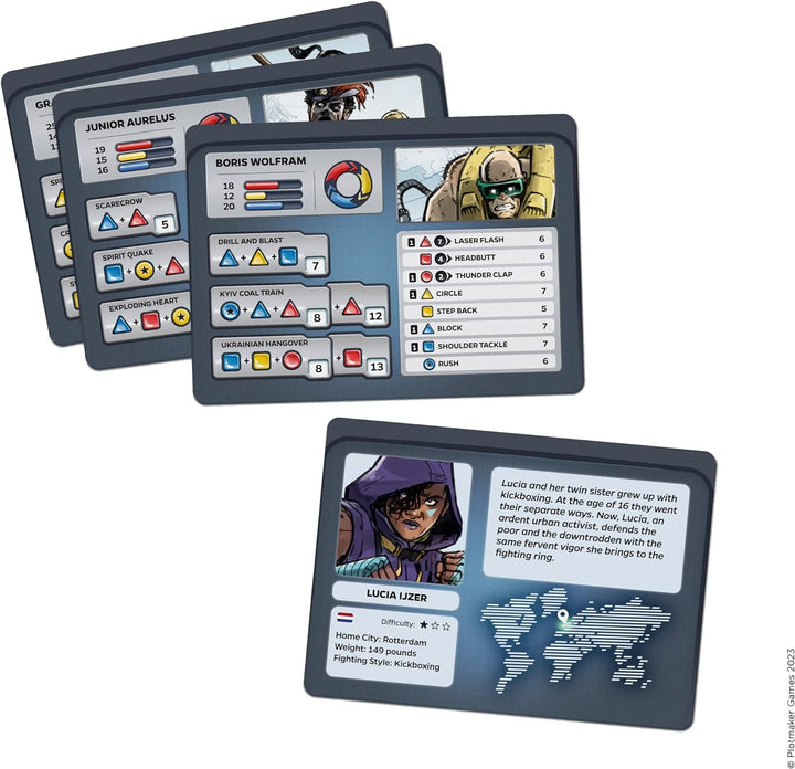 Plotmaker Games - Combo Fighter: Plotmaker Edition - Pack 1 - Kartenspiel - 1 bis 4 Spieler - Ab 14