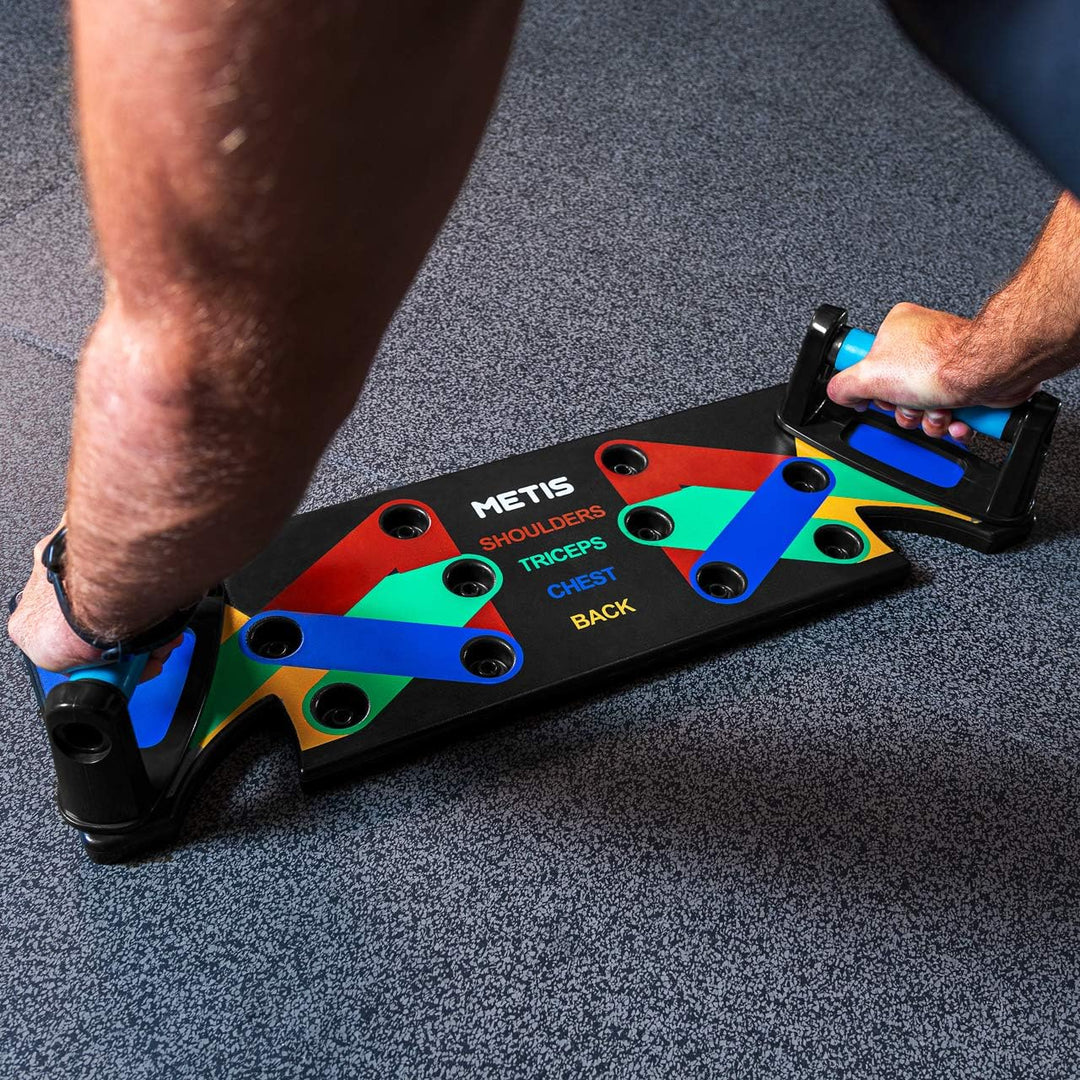 METIS Push Up Board & Push Up Handles - Klappbare Trainingsausrüstung | Training Rack - Indoor Fitne