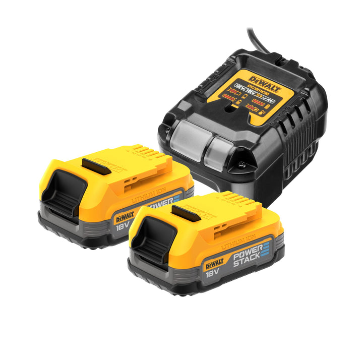 Dewalt 18 Volt Powerstack Akku-Kit DCB1102E2 (1,7 Ah, innovative Pouch-Zellen-Technologie, einsetzba