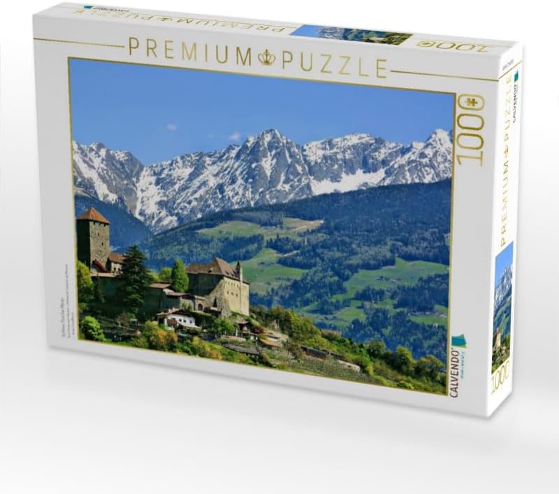CALVENDO Puzzle Schloss Tirol bei Meran 1000 Teile Lege-Grösse 64 x 48 cm Foto-Puzzle Bild von Gisel
