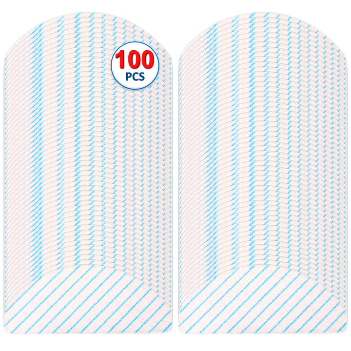 CHAIN PEAK (100 Stück) Einweg-Mikrofaser-Wischpads für ECOVACS DEEBOT OZMO T8/ T8+/ T8 AIVI/ T9/ T9