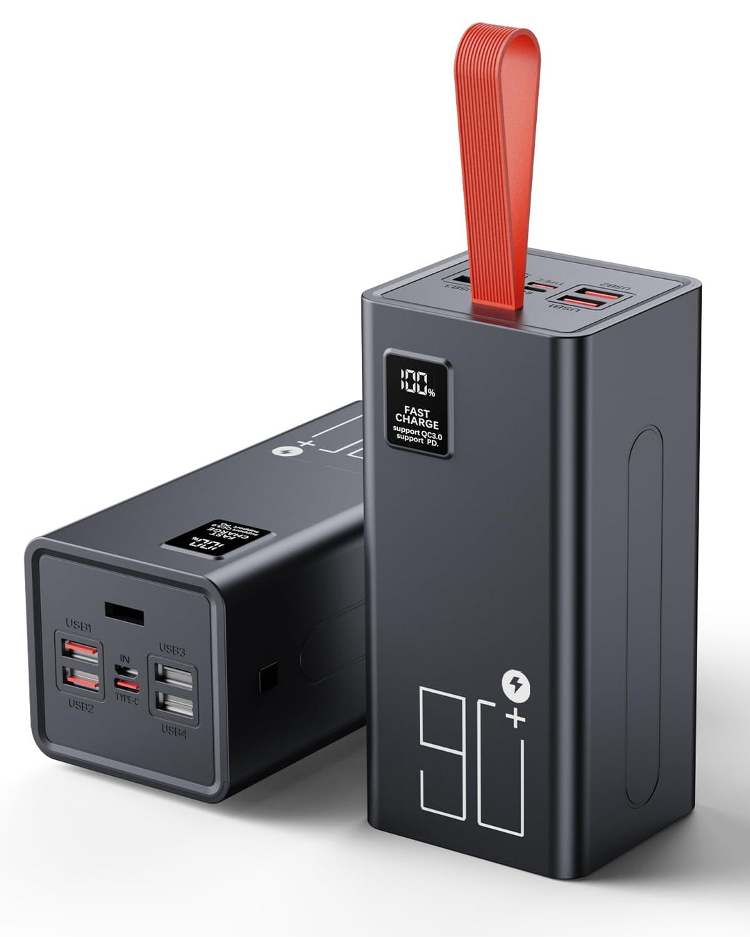 Power Bank 90000mAh, grosse powerbank, Externer Handyakku PD 30W&amp; QC 4.0 Schnell Aufladende Powerban