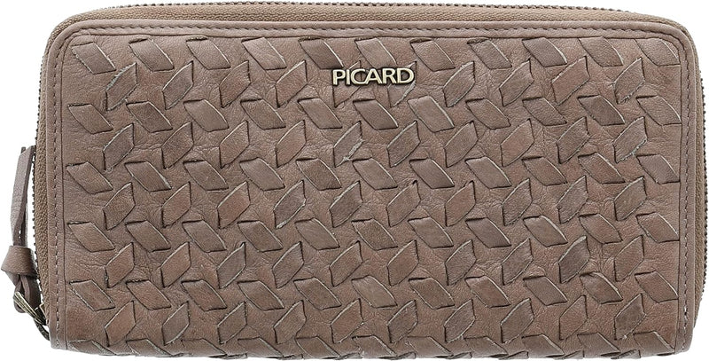 Picard Lara 1 - Geldbörse 14cc 19cm RFID Rindsleder Taupe 2,5x10x19 cm, Taupe 2,5x10x19 cm