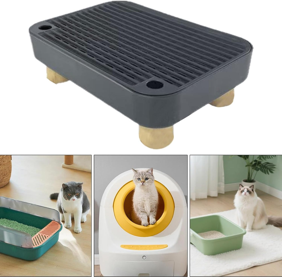 Katzenstreu Box Stufe,Stufe Für Ältere Katzen Mit Filterfunktion - rutschfeste Kätzchen Katzenklo Ma