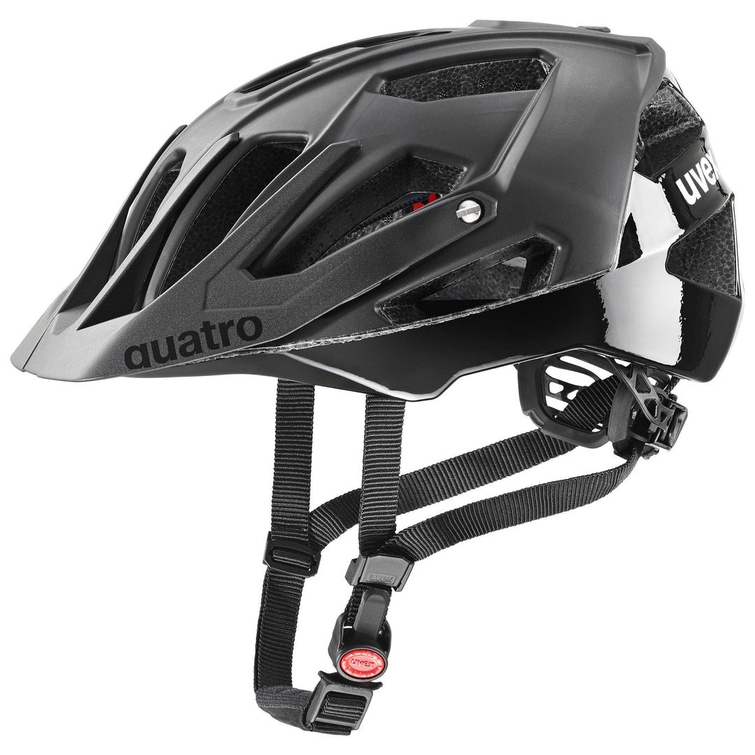 Uvex Quatro CC All Mountain Enduro MTB Fahrrad Helm matt schwarz 2024 56-61 cm, 56-61 cm