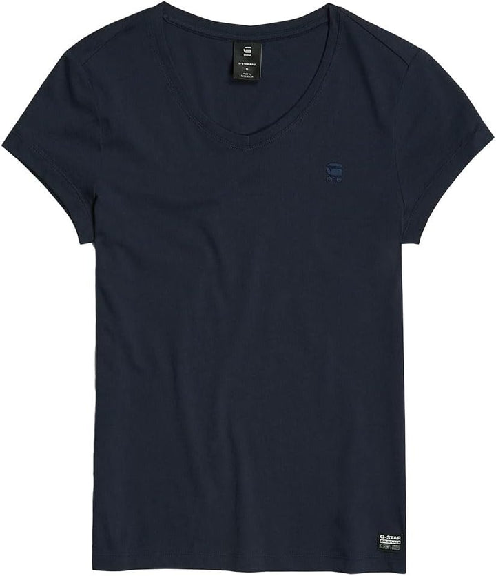 G-Star Damen Eyben Slim V-Neck Top 2.0 XXS Blau, XXS Blau