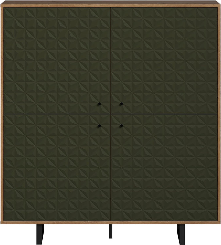 trendteam smart living - 4er Set Türen Highboard - Wohnzimmer - Sentra - Masse 60 x 60 x 2 cm - Farb