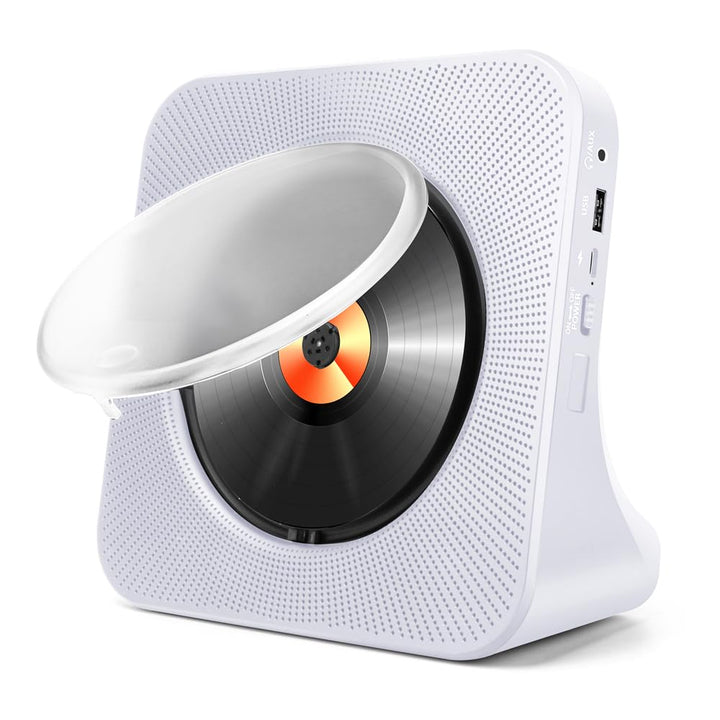 CD-Player Tragbar mit Bluetooth, HoneTeek CD-Player für Zuhause mit Lautsprecher, Persönlicher CD-Pl