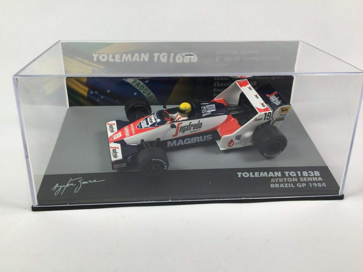 OPO 10 - Auto 1/43 F1 TOLEMAN TG183B Ayrton Senna BRASILIEN GP 1984 (717)